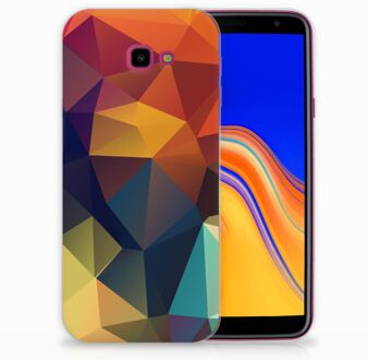 B2Ctelecom Samsung Galaxy J4 Plus (2018) Hoesje Design Polygon Color