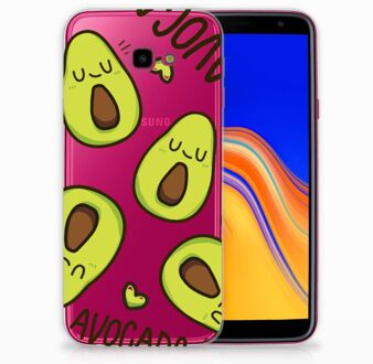 B2Ctelecom Samsung Galaxy J4 Plus (2018) TPU Siliconen Hoesje Avocado Singing