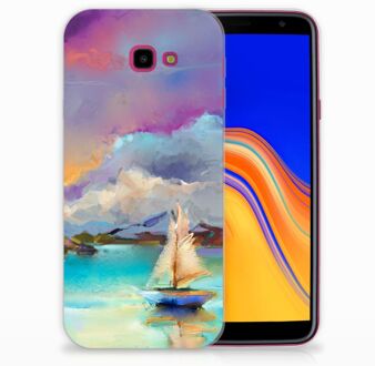 B2Ctelecom Samsung Galaxy J4 Plus (2018) TPU Siliconen Hoesje Boat