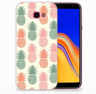 B2Ctelecom Samsung Galaxy J4 Plus (2018) TPU Siliconen Hoesje Design Ananas