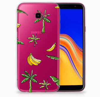 B2Ctelecom Samsung Galaxy J4 Plus (2018) TPU Siliconen Hoesje Design Banana Tree