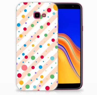 B2Ctelecom Samsung Galaxy J4 Plus (2018) TPU Siliconen Hoesje Design Dots