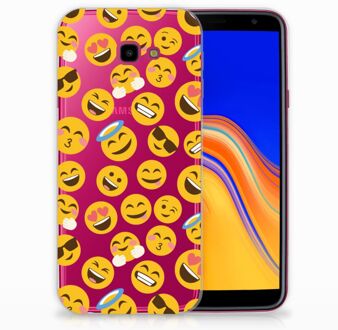 B2Ctelecom Samsung Galaxy J4 Plus (2018) TPU Siliconen Hoesje Design Emoji