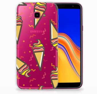 B2Ctelecom Samsung Galaxy J4 Plus (2018) TPU Siliconen Hoesje Design Icecream