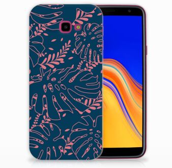 B2Ctelecom Samsung Galaxy J4 Plus (2018) TPU Siliconen Hoesje Design Palm Leaves