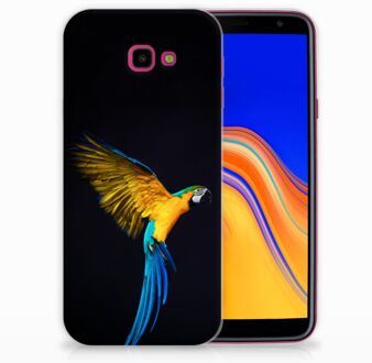 B2Ctelecom Samsung Galaxy J4 Plus (2018) TPU Siliconen Hoesje Design Papegaai