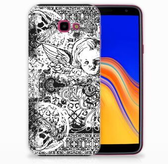 B2Ctelecom Samsung Galaxy J4 Plus (2018) TPU Siliconen Hoesje Design Skulls Angel