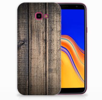 B2Ctelecom Samsung Galaxy J4 Plus (2018) TPU Siliconen Hoesje Design Steigerhout