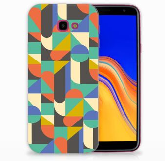 B2Ctelecom Samsung Galaxy J4 Plus (2018) TPU Siliconen Hoesje Funky Retro