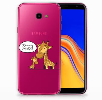 B2Ctelecom Samsung Galaxy J4 Plus (2018) TPU Siliconen Hoesje Giraffe