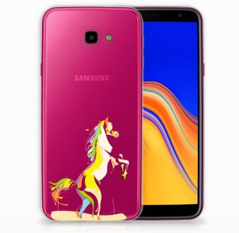 B2Ctelecom Samsung Galaxy J4 Plus (2018) TPU Siliconen Hoesje Horse Color