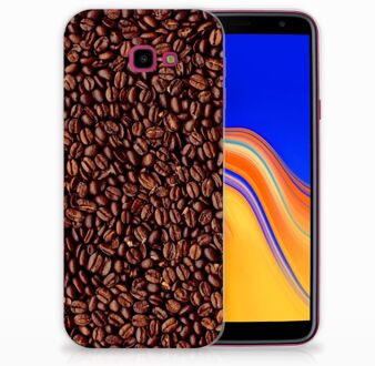 B2Ctelecom Samsung Galaxy J4 Plus (2018) TPU Siliconen Hoesje Koffiebonen