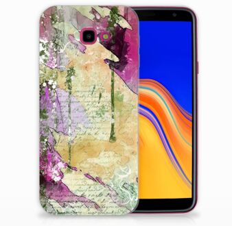 B2Ctelecom Samsung Galaxy J4 Plus (2018) TPU Siliconen Hoesje Letter Painting