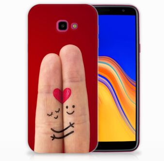 B2Ctelecom Samsung Galaxy J4 Plus (2018) TPU Siliconen Hoesje Liefde