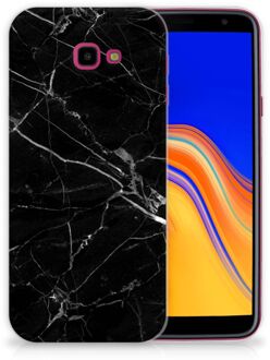 B2Ctelecom Samsung Galaxy J4 Plus (2018) TPU Siliconen Hoesje Marmer Zwart