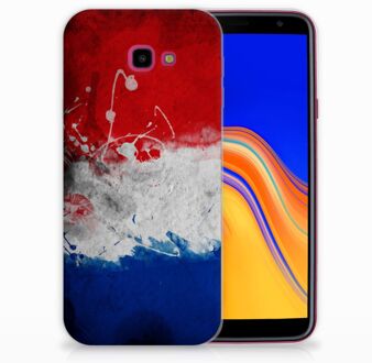 B2Ctelecom Samsung Galaxy J4 Plus (2018) TPU Siliconen Hoesje Nederlandse Vlag