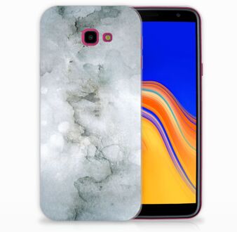 B2Ctelecom Samsung Galaxy J4 Plus (2018) TPU Siliconen Hoesje Painting Grey