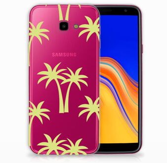 B2Ctelecom Samsung Galaxy J4 Plus (2018) TPU Siliconen Hoesje Palmtrees