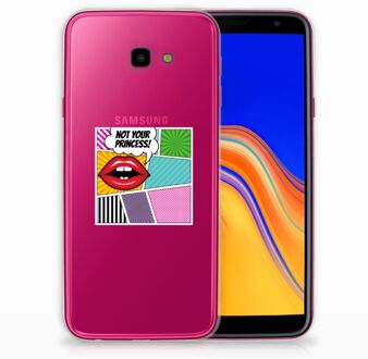 B2Ctelecom Samsung Galaxy J4 Plus (2018) TPU Siliconen Hoesje Popart Princess