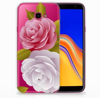 B2Ctelecom Samsung Galaxy J4 Plus (2018) TPU Siliconen Hoesje Roses