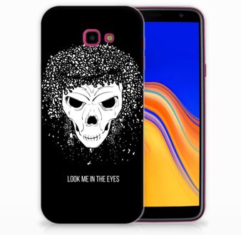 B2Ctelecom Samsung Galaxy J4 Plus (2018) TPU Siliconen Hoesje Skull Hair