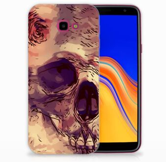 B2Ctelecom Samsung Galaxy J4 Plus (2018) TPU Siliconen Hoesje Skullhead