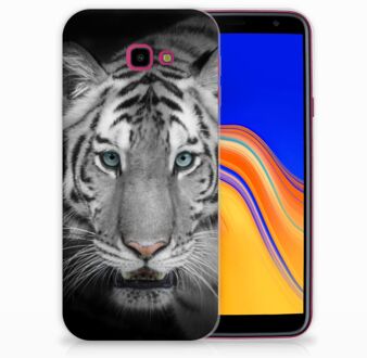 B2Ctelecom Samsung Galaxy J4 Plus (2018) TPU Siliconen Hoesje Tijger