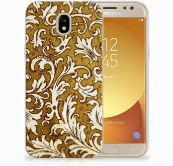 B2Ctelecom Samsung Galaxy J5 2017 TPU Hoesje Design Barok Goud