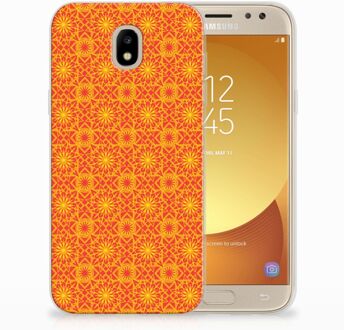 B2Ctelecom Samsung Galaxy J5 2017 TPU Hoesje Design Batik Orange