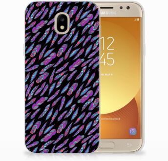 B2Ctelecom Samsung Galaxy J5 2017 TPU Hoesje Design Feathers Color