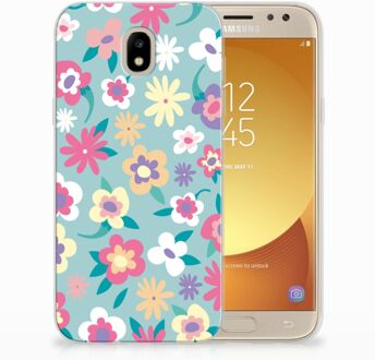 B2Ctelecom Samsung Galaxy J5 2017 TPU Hoesje Design Flower Power