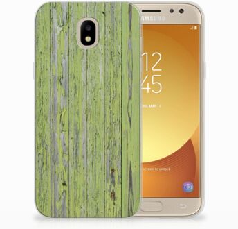 B2Ctelecom Samsung Galaxy J5 2017 TPU Hoesje Design Green Wood