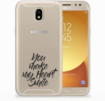 B2Ctelecom Samsung Galaxy J5 2017 TPU Hoesje Design Heart Smile