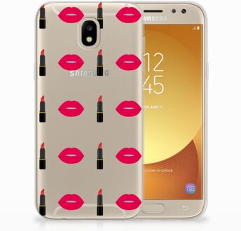 B2Ctelecom Samsung Galaxy J5 2017 TPU Hoesje Design Lipstick Kiss