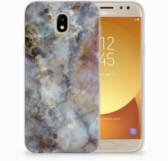 B2Ctelecom Samsung Galaxy J5 2017 TPU Hoesje Design Marmer Grijs