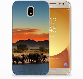 B2Ctelecom Samsung Galaxy J5 2017 TPU Hoesje Design Olifanten