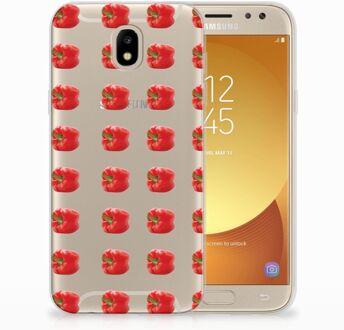 B2Ctelecom Samsung Galaxy J5 2017 TPU Hoesje Design Paprika Red