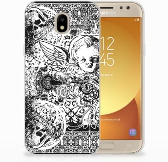 B2Ctelecom Samsung Galaxy J5 2017 TPU Hoesje Design Skulls Angel