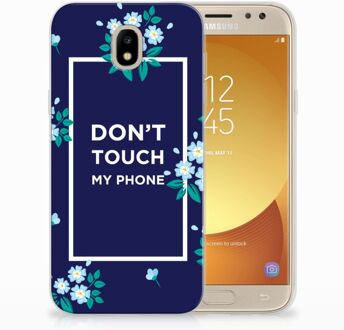 B2Ctelecom Samsung Galaxy J5 2017 TPU Hoesje Flowers Blue DTMP