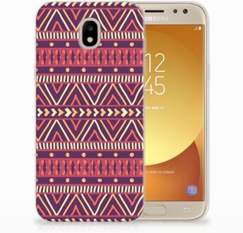 B2Ctelecom Samsung Galaxy J5 2017 Uniek TPU Hoesje Aztec Purple