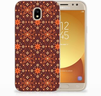 B2Ctelecom Samsung Galaxy J5 2017 Uniek TPU Hoesje Batik Brown