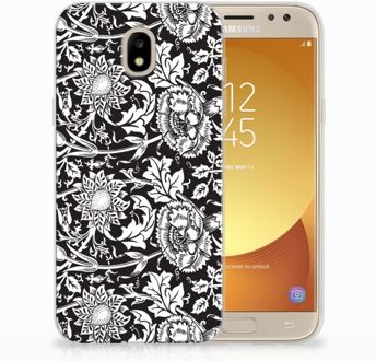 B2Ctelecom Samsung Galaxy J5 2017 Uniek TPU Hoesje Black Flowers