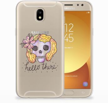 B2Ctelecom Samsung Galaxy J5 2017 Uniek TPU Hoesje Boho Skull