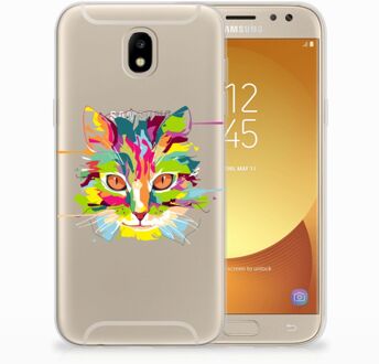 B2Ctelecom Samsung Galaxy J5 2017 Uniek TPU Hoesje Cat Color