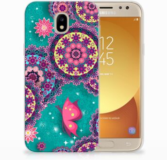 B2Ctelecom Samsung Galaxy J5 2017 Uniek TPU Hoesje Cirkels en Vlinders