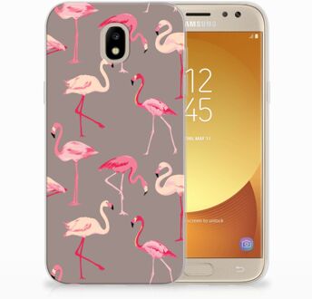 B2Ctelecom Samsung Galaxy J5 2017 Uniek TPU Hoesje Flamingo