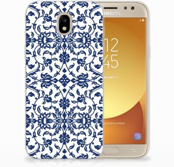 B2Ctelecom Samsung Galaxy J5 2017 Uniek TPU Hoesje Flower Blue