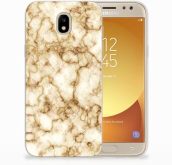 B2Ctelecom Samsung Galaxy J5 2017 Uniek TPU Hoesje Marmer Goud