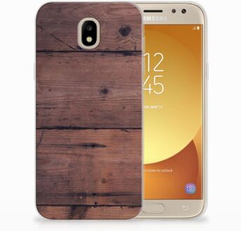 B2Ctelecom Samsung Galaxy J5 2017 Uniek TPU Hoesje Old Wood