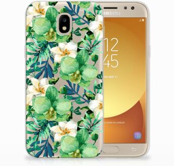 B2Ctelecom Samsung Galaxy J5 2017 Uniek TPU Hoesje Orchidee Groen